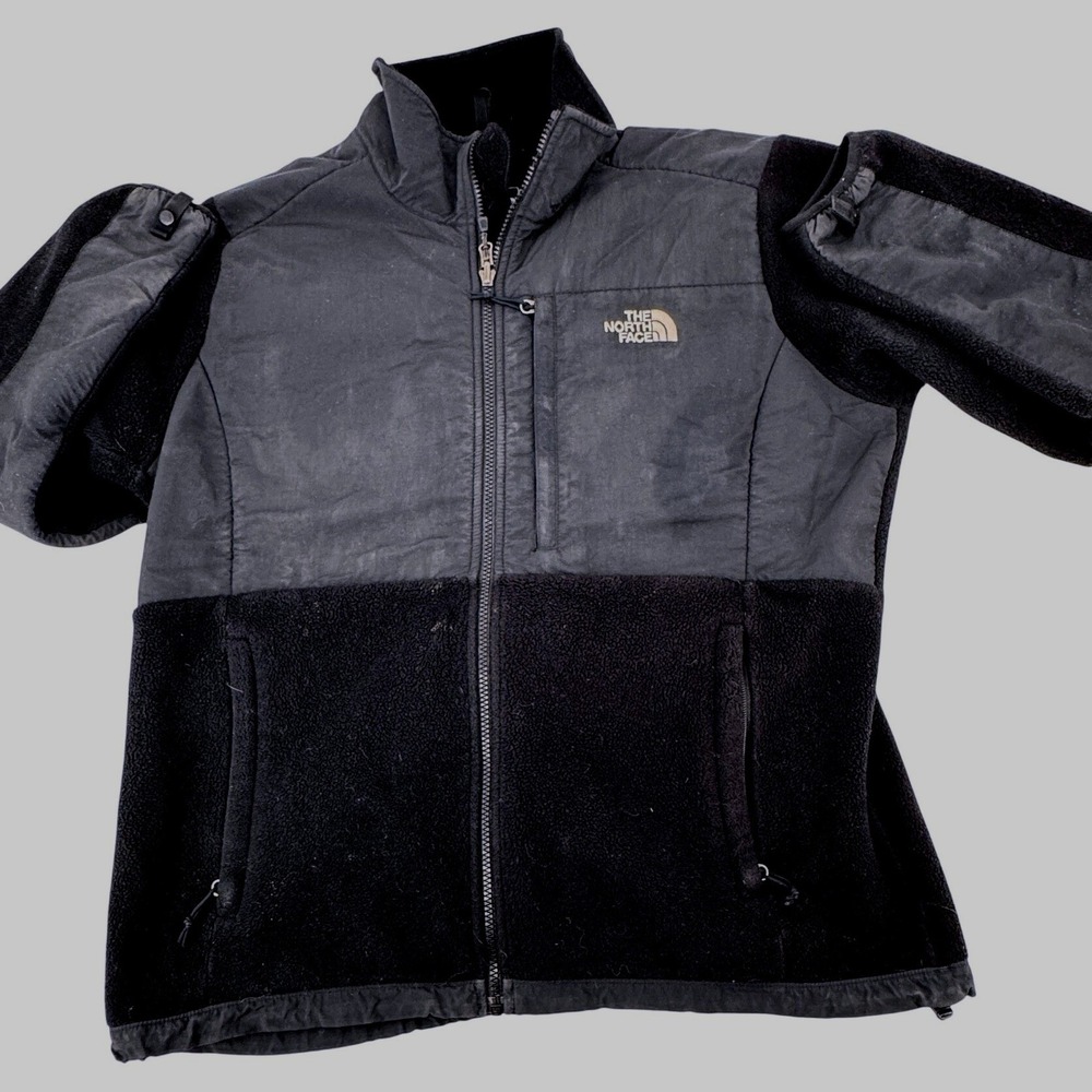 The North Face Fleece Denali Jacket XL Polartec Black Full Zip Mens Recycled